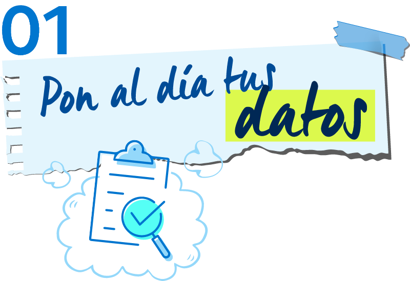 Pon al día tus datos