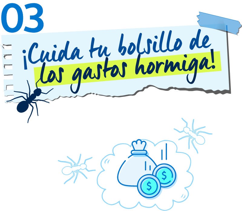 ¡Cuida tu bolsillo de los gastos hormiga!