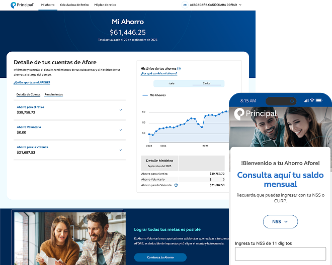 Mi Ahorro Afore en dispositivos